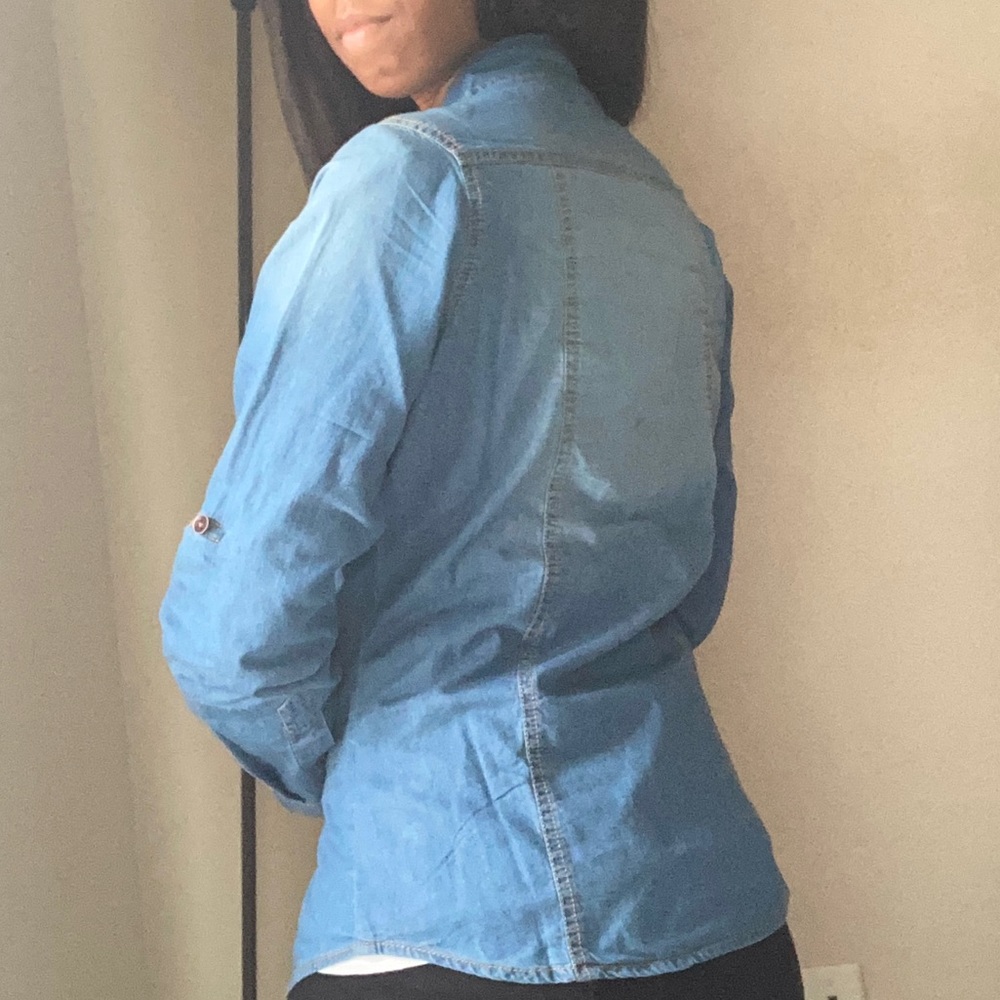 Blue Age USA Denim Long Sleeve Shirt - Picture 2 of 3